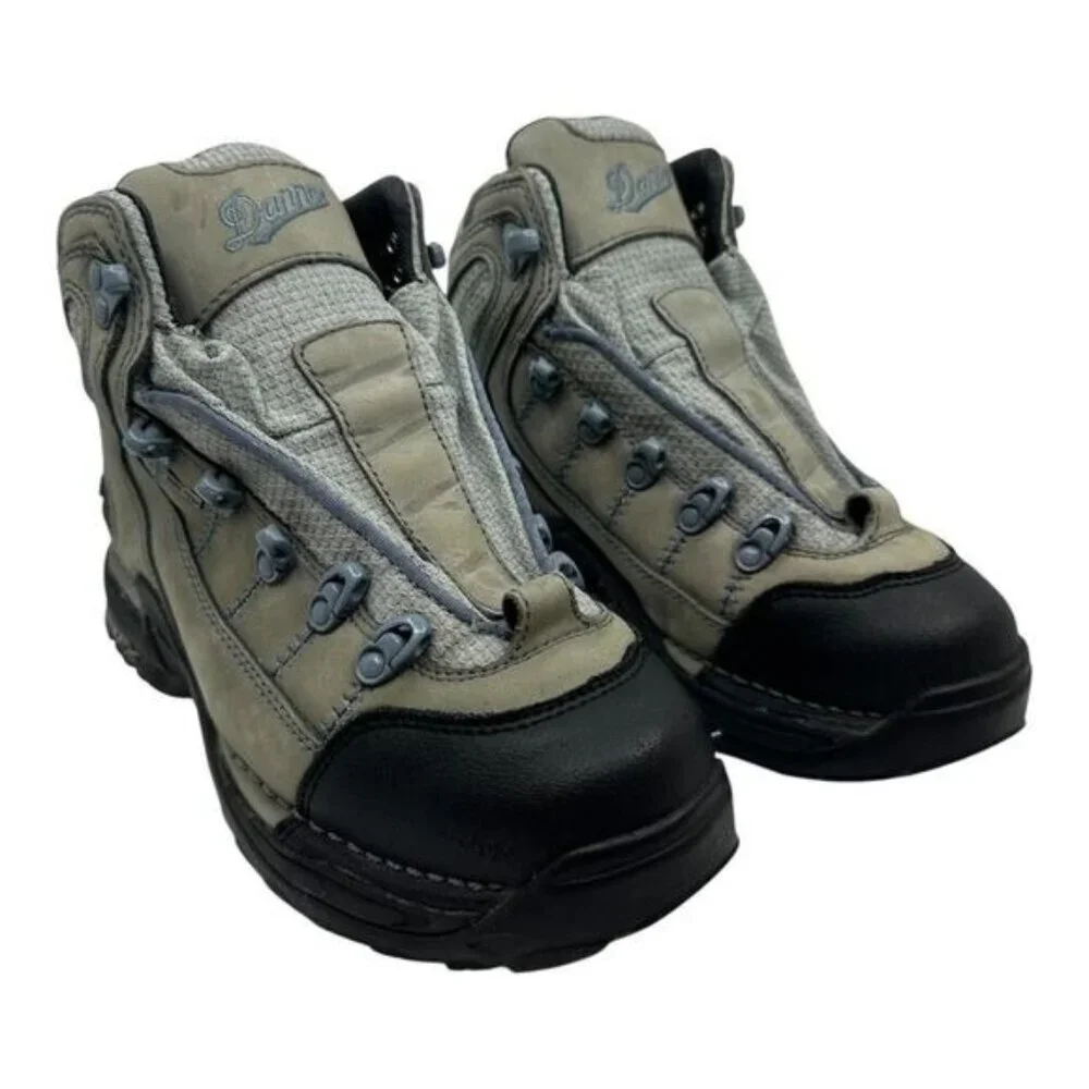 Danner Women's  US Sz. 7.0 453 GTX Blue/Grey Lace Up Hiking Boots Preowned 45385
